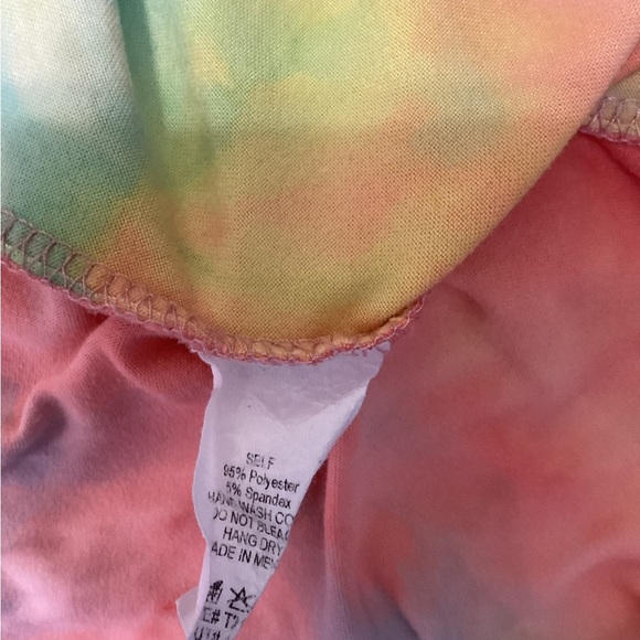 White Birch Pink and Yellow Soft Short Sleeve Tee Med 1319 - Picture 6 of 7